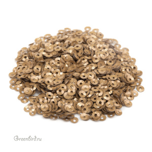 Пайетки 3мм чаша Beige Scuro (#8129)