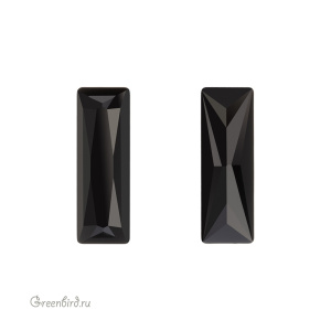 4547 Princess Baguette 15x5 мм – Jet Unfoliled (#280)