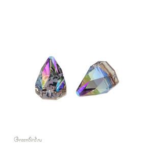 Swarovski пришивные 3297 Шип круглый 7х7 мм, черный алмаз с мерцанием (#215SHIM), 1 шт.