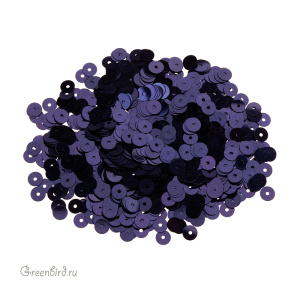 Пайетки LM Paris 4мм плоские, Dark Purple (#LM85)