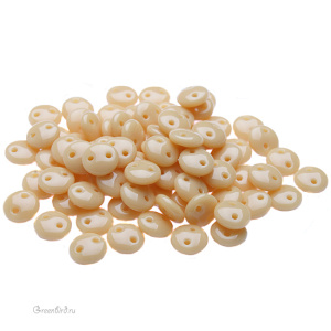 Lentil 2 отверстия 6mm, Ivory, 10 гр (#13020)