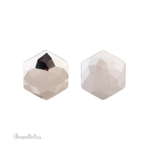 Swarovski 4683 Тонкий Гексагон 12x13,5 мм, светло-золотистый (#001MLGLD), 1 шт.
