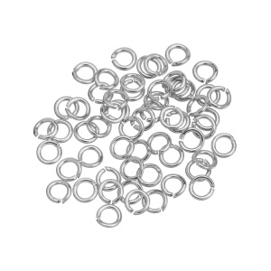 Соединительные кольца 4 мм, толщ. 0,7 мм, родий, уп. 2 г (#CN-RG-014R)