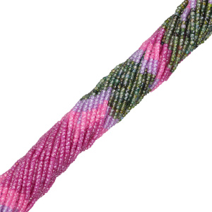 Бусины Циркон, рондели, 3 мм, микс, нить (#CN-ZRCN-023)