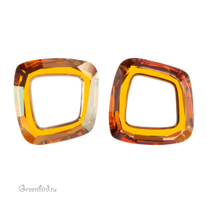 Swarovski 4437 Космик Квадрат 20 мм, медный (#001COP), 1 шт.