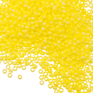 Бисер TOHO Round 11/0 радужный непрозрачный матовый, Dandelion (#402F), 10 г