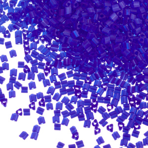 Бисер TOHO Triangle 11/0 прозрачный матовый, темный сапфир (#8F), 10 г