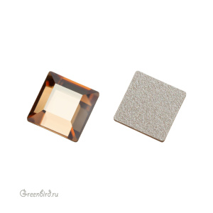 2400 Кристалл холодной фиксации Square 6 мм – Golden Shadow (#001GSHA), 1шт.
