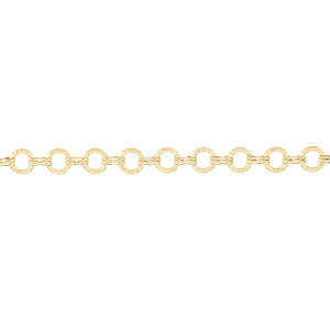 Цепочка фигурная 7,5 мм, золото, 30 см (#Chain-94G)