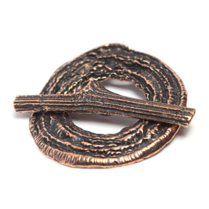 "Шелест листвы", замок-тоггл, ант. бронза, 1 шт. (#3102)