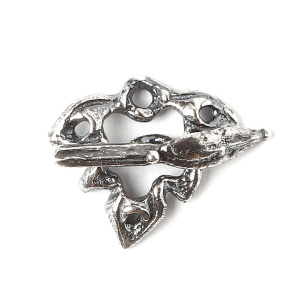 "Мхи и травы", замок-тоггл, ант. серебро, 1 шт. (#С2883)