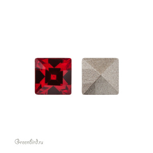 Swarovski 4428 Квадрат 4 мм, алый (#276), 1 шт.