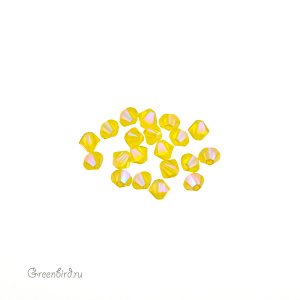 5328 Bicone 4mm – Yellow Opal Shimmer 2X (#231SHIM2)