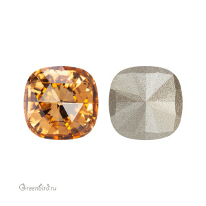 Swarovski 4471 Кушон «Роза» 10 мм, светлый колорадский топаз (#246), 1 шт.