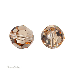 Swarovski 5000 Бусина круглая 10 мм, светлый колорадский топаз (#246), 1 шт.