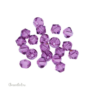 Swarovski 5328 Биконусы 4 мм, ирис (#219), уп. 20 шт.