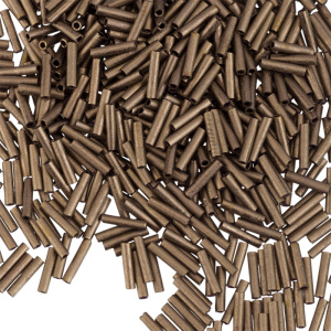 MIYUKI Slender Bugle 6mm – Matte Metallic Dark Bronze (#2006)