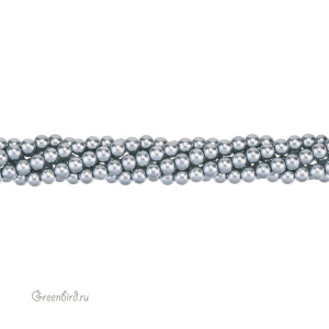 Жемчуг Crystalbird, круглый, 5 мм, Dark Grey, нить (#21) Жемчуг Crystalbird, круглый, 5 мм, Dark Grey, нить (#21)