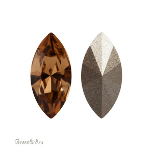 Swarovski 4228 Наветт 15х7 мм, светлый колорадский топаз (#246), 1 шт.