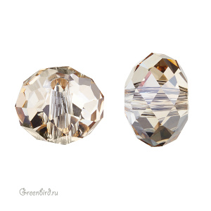 5041 Бусина Briolette Large Hole Bead 18х12mm – Golden Shadow (#001GSHA)