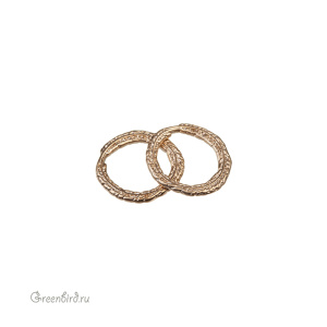 Коннектор-кольцо, матовое золото, 1 шт. (9M1631), Корея