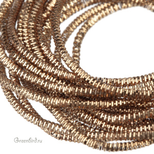 Канитель трунцал 1.6 мм, античное золото (KAN5698)