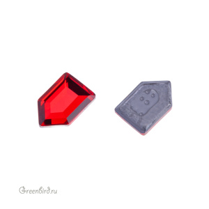 Swarovski 2774 Термостразы Пентагон 6,3x4,2 мм, светлый сиам (#227), 1 шт.
