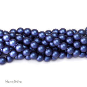 Жемчуг 6 мм #5810 Iridescent Dark Blue (#949)