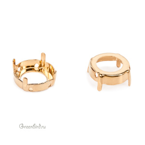 NEW 1122 Оправа для Rivoli 14 мм, томпак/золото