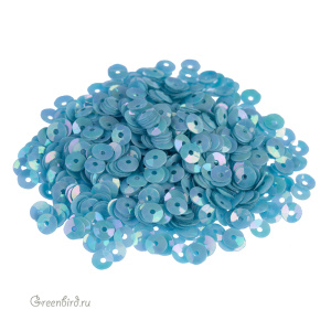 Пайетки 4мм чаша Blu Cina (#164)