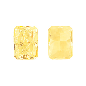 Фианит Crystalbird 14x10мм, прямоугольный, Light Topaz, 1 шт. (#CBFN-RC-05)