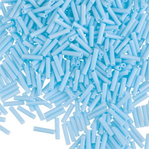 MIYUKI Slender Bugle 6mm – Opaque Turquoise Blue AB (#413FR) MIYUKI Slender Bugle 6mm – Opaque Turquoise Blue AB (#413FR)