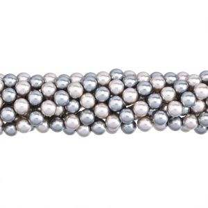 Жемчуг Crystalbird, круглый, 10 мм, Midnight MIX, нить (#MIX07)