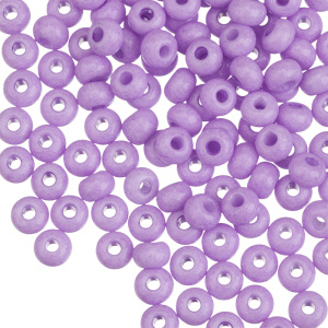 Бисер чешский PRECIOSA Czech круглый 6/0, непрозрачный, Amethyst (#03123), 10 г