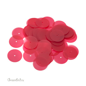 Пайетки 16мм плоские Fucsia (#576F)