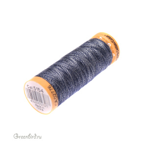 Нить джинсовая Gutermann, бело-голубой (#5154)