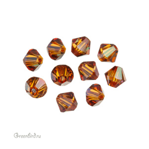 Swarovski 5328 Биконусы 5 мм, медный (#001COP), уп. 10 шт.