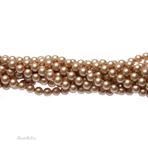 Swarovski 5810 Жемчуг 4 мм, винтажное золото (#651), уп. 50 шт.