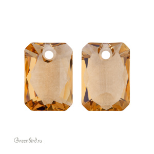 Swarovski 6435 подвеска Октагон 11,5 мм, светлый колорадский топаз (#246), 1 шт.