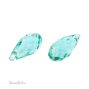 6010 подвеска Briolette Pendant 13x6,5mm – Light Turquoise (#263)