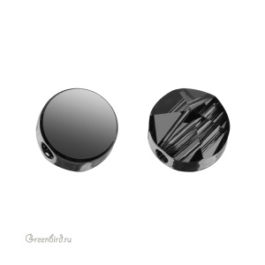 Swarovski 5062 Бусина Шип круглый 5,5 мм, серебряная ночь (#001SINI), 1 шт.