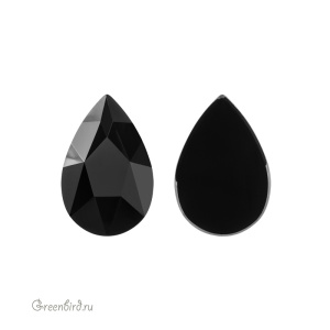 Swarovski 2303 Клеевые стразы Капля 14х9 мм, черный (#280), 1 шт.
