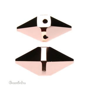 5747 Бусина Double Spike 16x8mm – Rose Gold 2x (#001ROGL2)