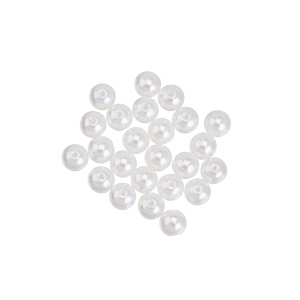 Жемчуг 8 мм, пластик, уп.50 шт. (#CN-PRL-001)