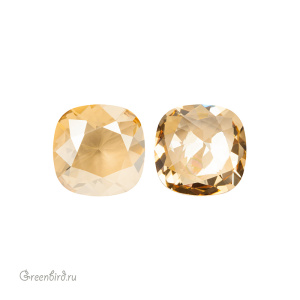 Swarovski 4470 Кушон 10 мм, золотистая дымка без фольги (#001GSHAU), 1 шт.