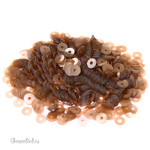 Пайетки LM Paris 3мм плоские Nacrolaque Light Brown 59 (#LM46)