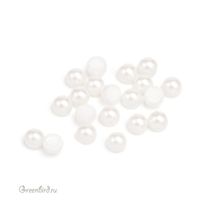 Swarovski 2081/2 Термостразы Кабошон Жемчужина SS16, белый (#001WHITE), уп. 20 шт.