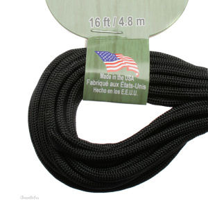 Шнур Паракорд 550, черный (#PARA1624) 