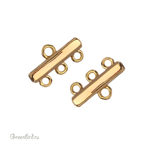 Коннектор на 3 нити, золото, 1 шт. (#SVA-BASE-1301G)