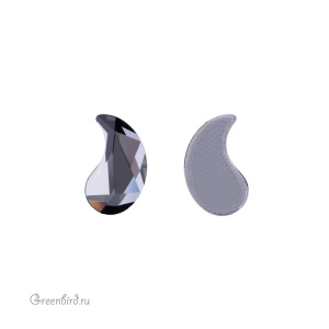 2365 Кристалл с плоским основанием горячей фиксации Paisley Y 6х3,7 мм – Silver Night (#001SINI), 1ш